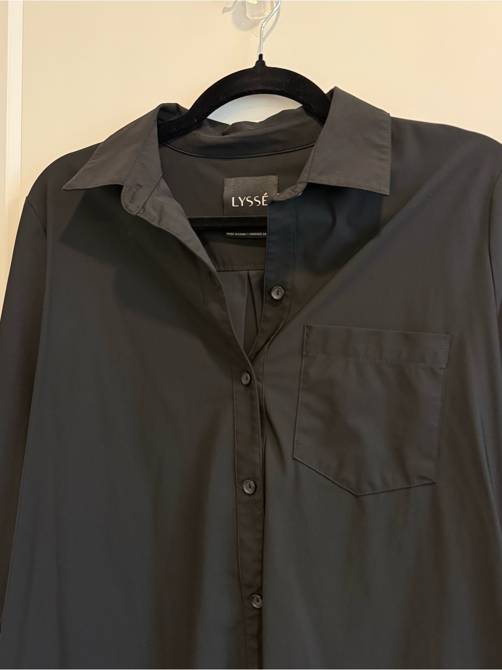 Lysse Parker Button Down Shirt Women’s Small Stretch Career Blouse Black - Picture 2 of 9